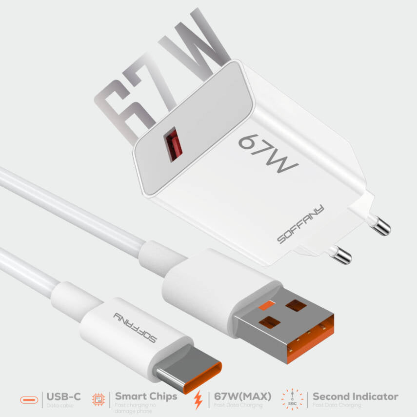 SY-067 67W TURBO USB-C Şarj & Data Kablosu