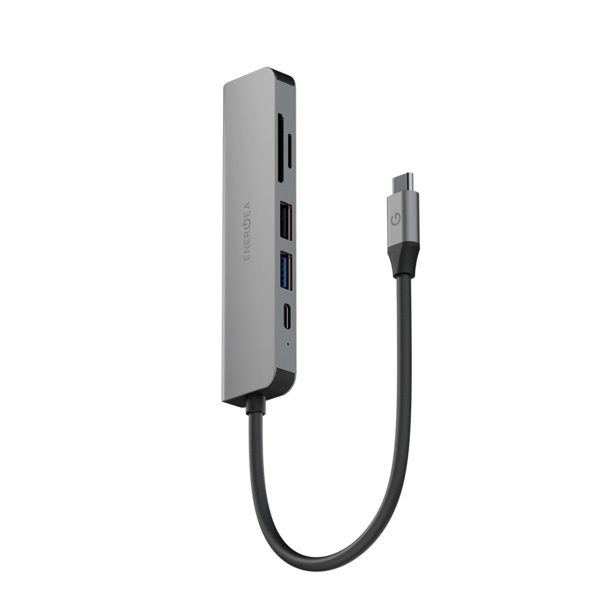 Energea AluHub HD3 60W Type-C PD Şarj Destekli 6in1 4K Hub Dönüştürücü