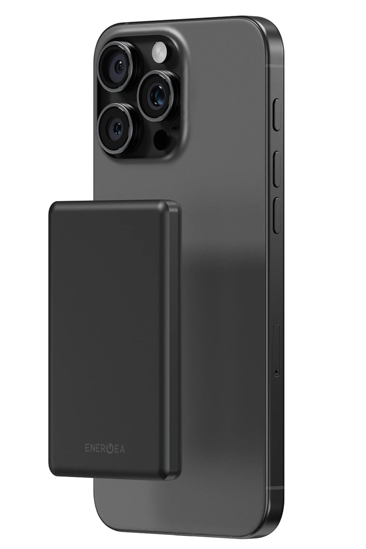 Energea AluPac Mini 5K 5.000 mAh 20W Type-C ve 15W Kablosuz Şarj Çıkışlı PD Hızlı Şarj Magsafe Powerbank - Koyu Gri