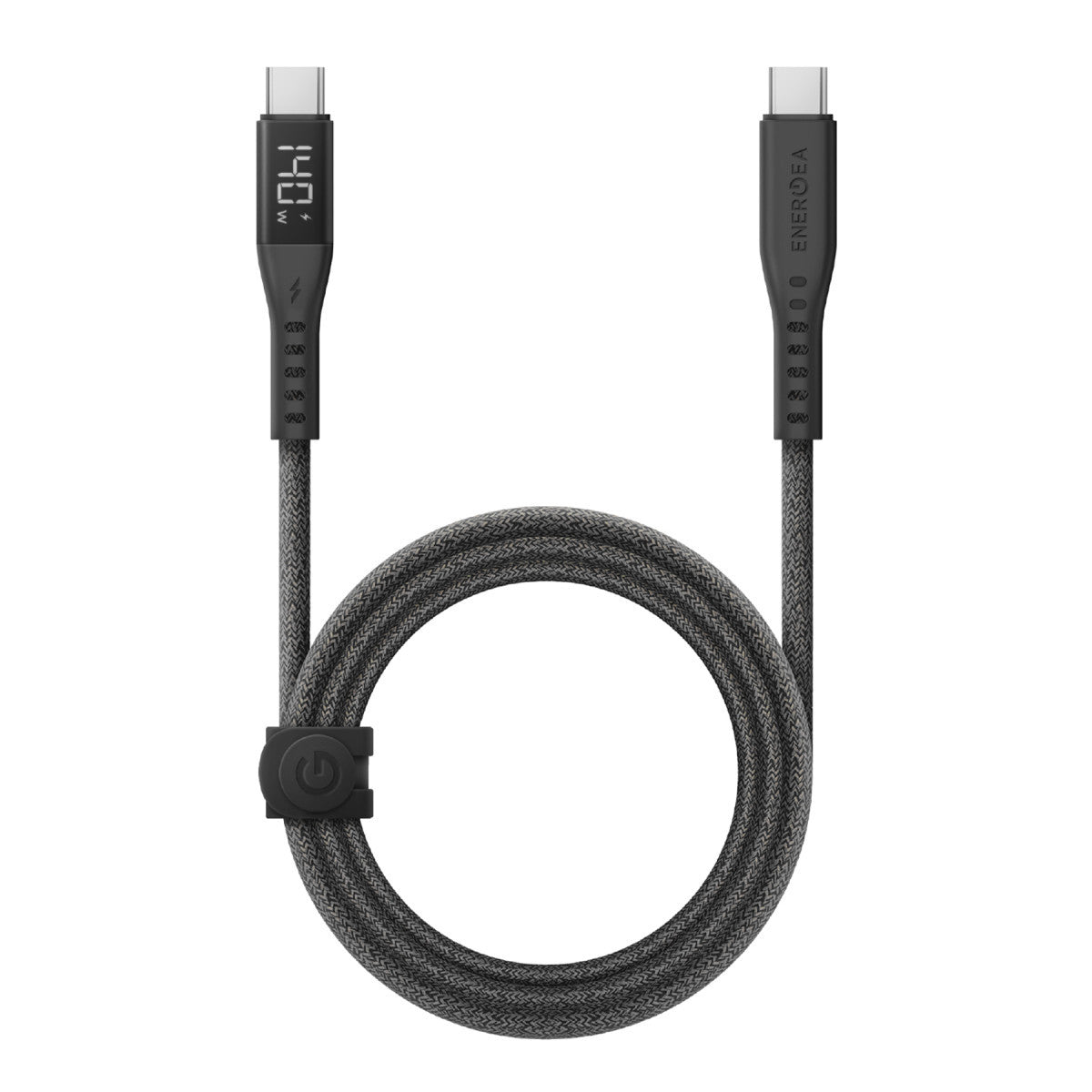 Energea Flow 1.5M 240W Dijital Göstergeli Type-C to Type-C PD Hızlı Şarj Kablo