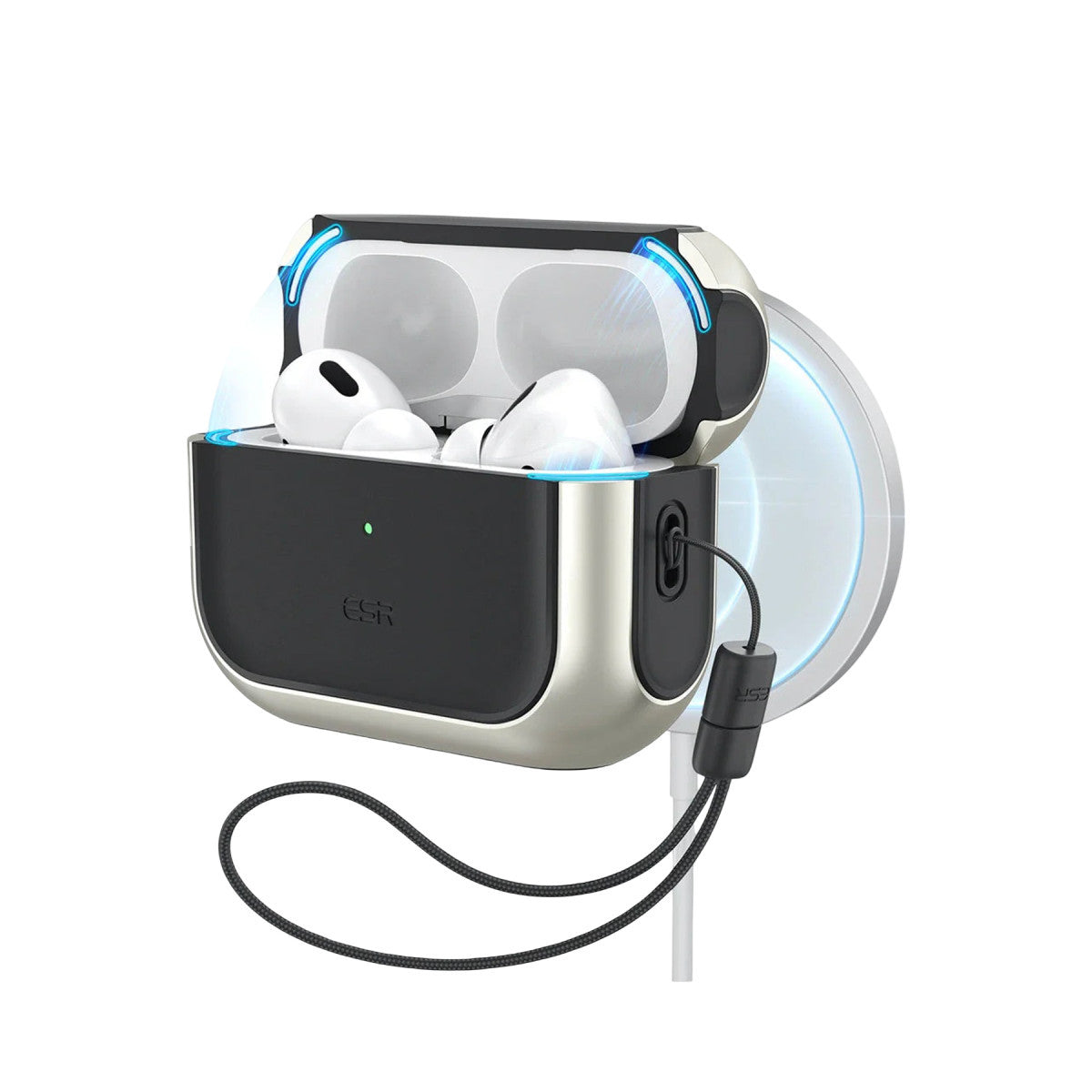 ESR Apple Airpods Pro 3 (3.Nesil) Orbit Hybrid Magsafe Şarj Destekli Kılıf