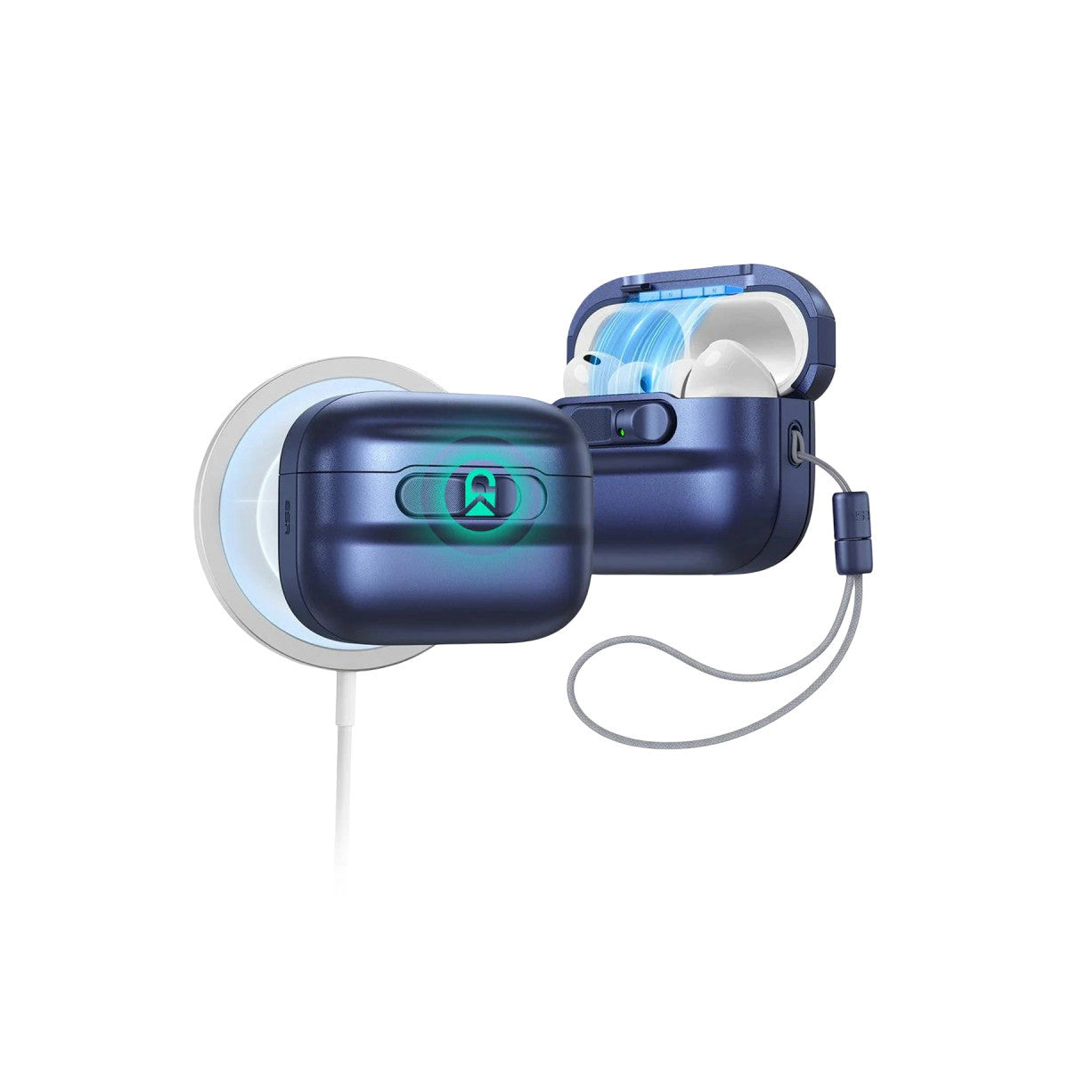 ESR Apple Airpods Pro 3 (3.Nesil) Pulse FlickLock Magsafe Şarj Destekli Kilitli Kılıf