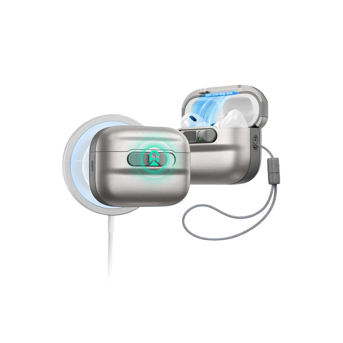 ESR Apple Airpods Pro 3 (3.Nesil) Pulse FlickLock Magsafe Şarj Destekli Kilitli Kılıf