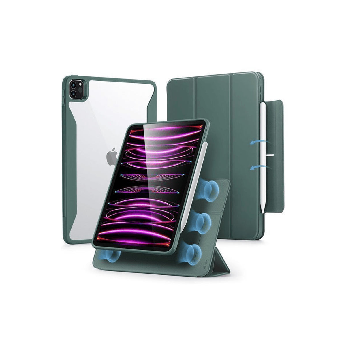 ESR Apple iPad Pro 12.9 (2021) Rebound Hybrid 360 Manyetik Tablet Kılıfı - kılıfxpremium