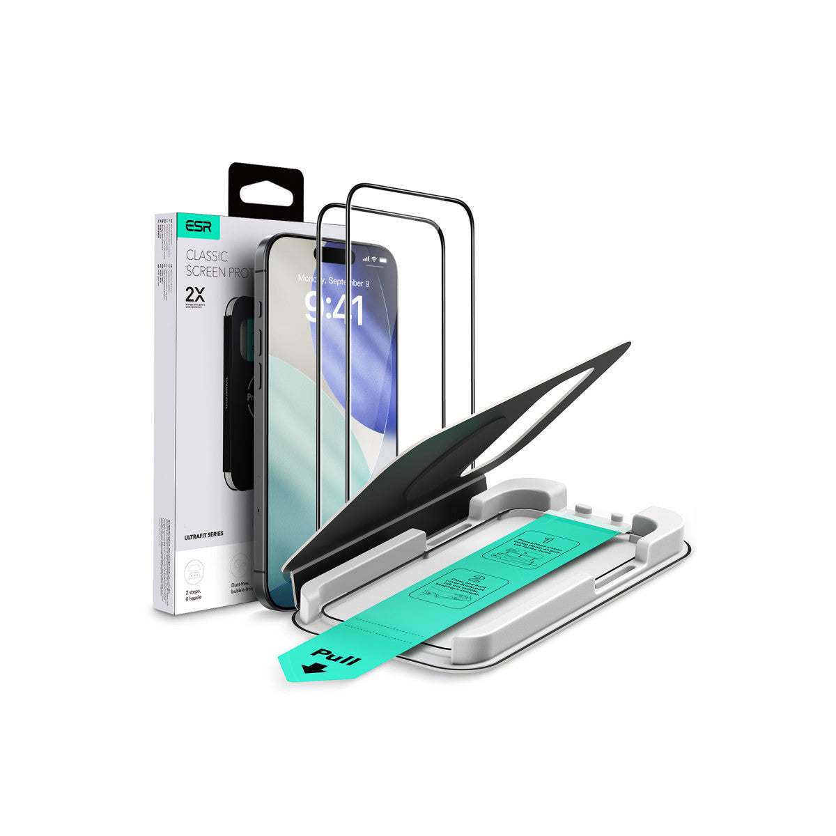 ESR Apple iPhone 17 Pro Max UltraFit Classic 2 Adet Cam Ekran Koruyucu