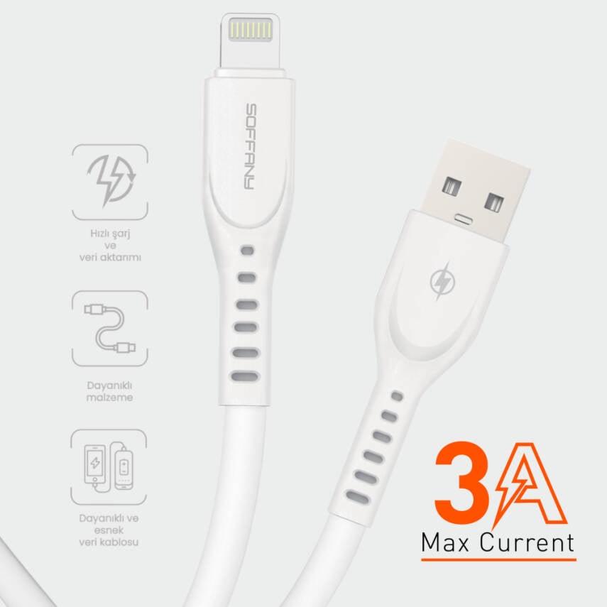 HM-530 USB to Lightning Şarj & Data Kablosu 3.0A
