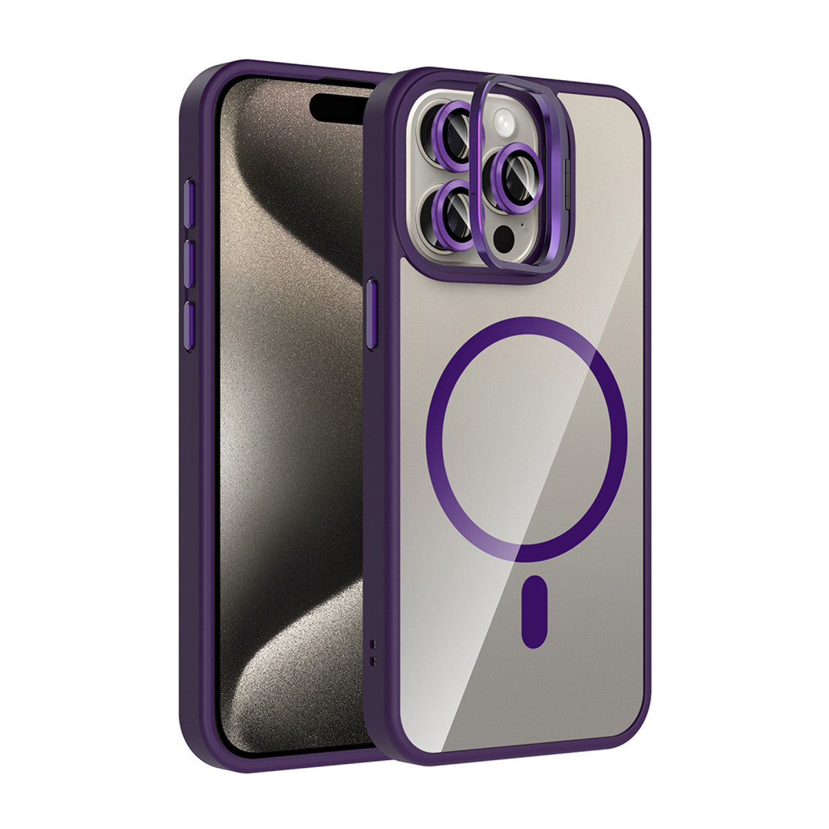 Joko Apple iPhone 14 Pro Max Remim Lensli Magsafe Standlı Kapak