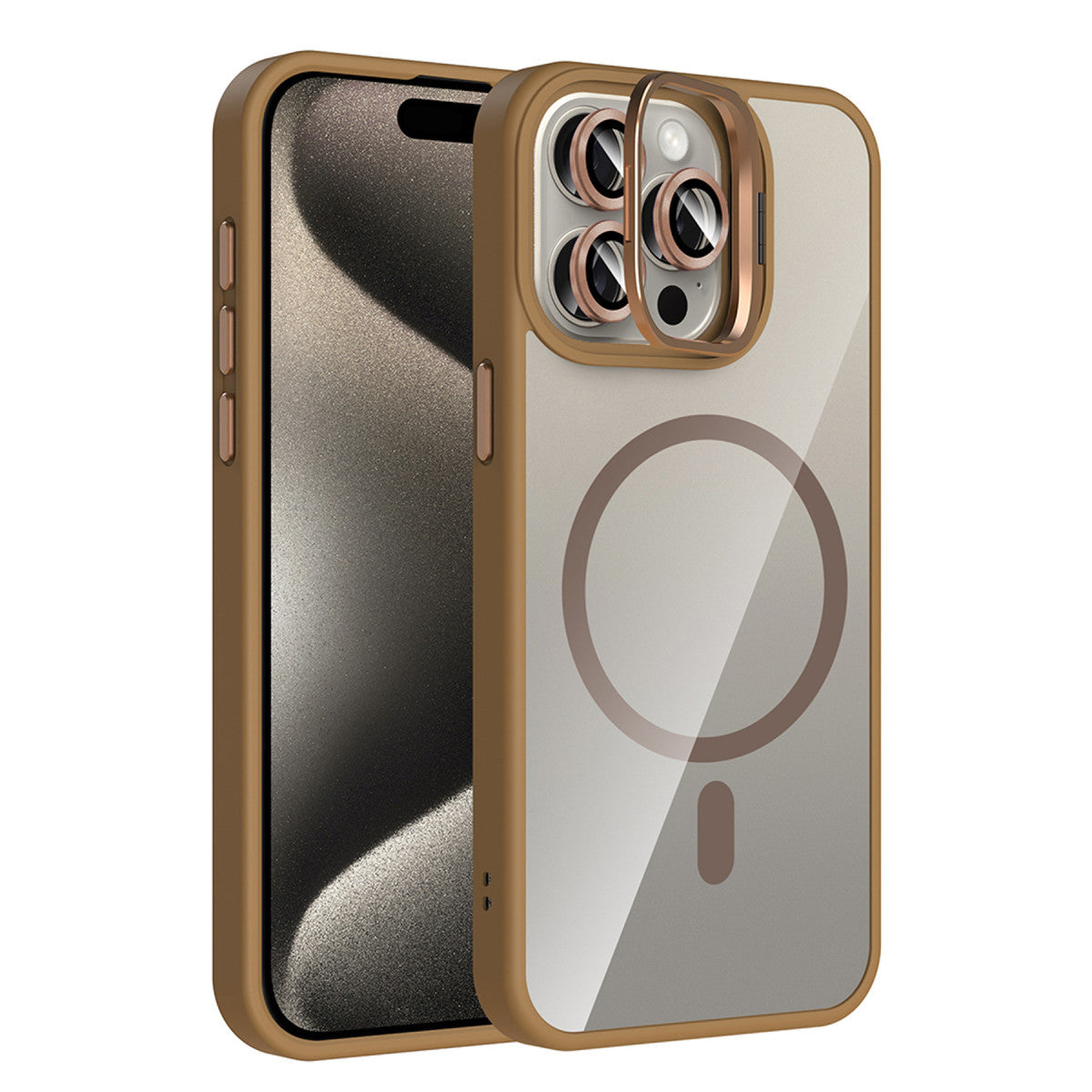 Joko Apple iPhone 14 Pro Max Remim Lensli Magsafe Standlı Kapak