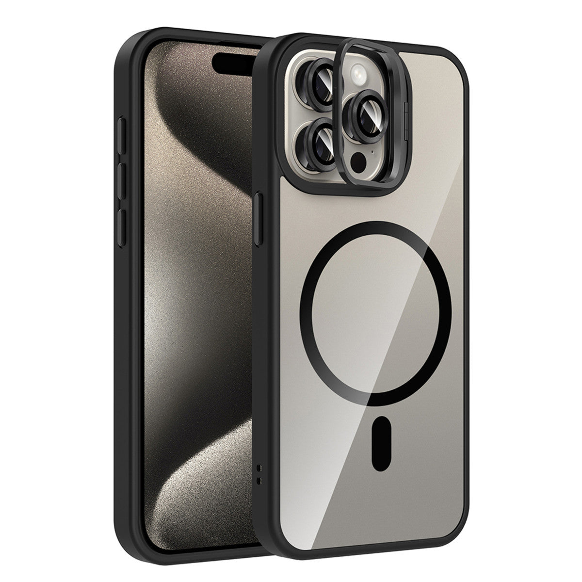 Joko Apple iPhone 14 Pro Max Remim Lensli Magsafe Standlı Kapak