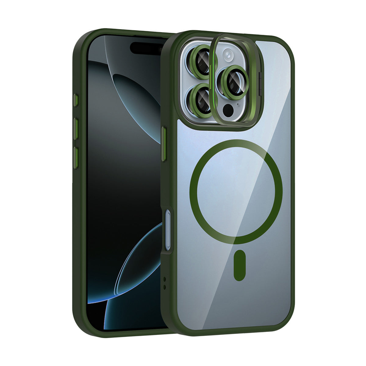 Joko Apple iPhone 16 Pro Max Remim Lensli Magsafe Standlı Kapak