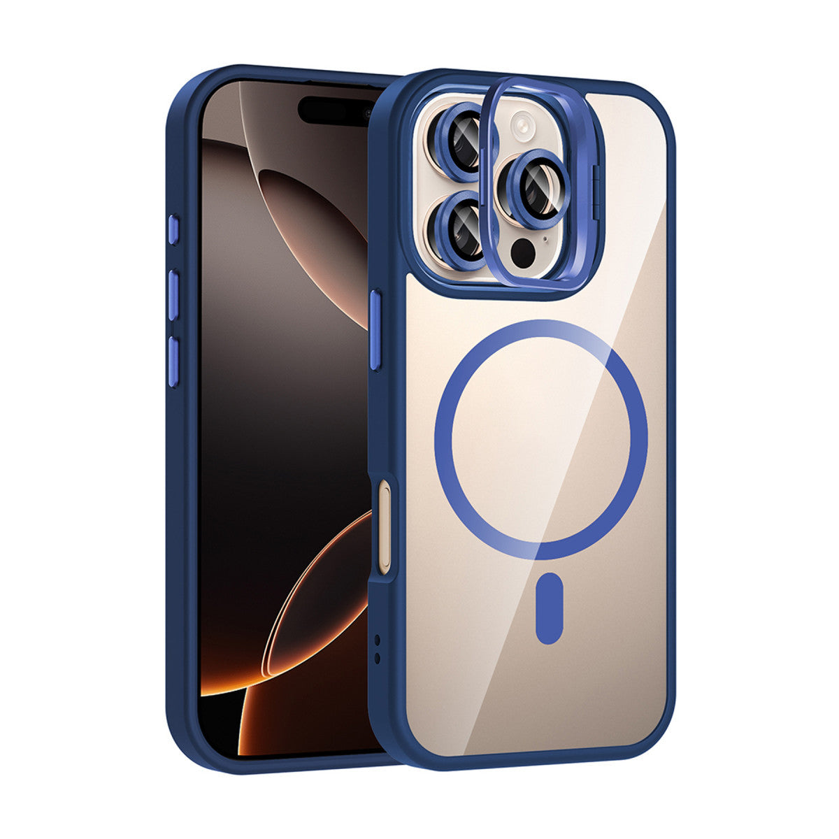 Joko Apple iPhone 16 Pro Max Remim Lensli Magsafe Standlı Kapak