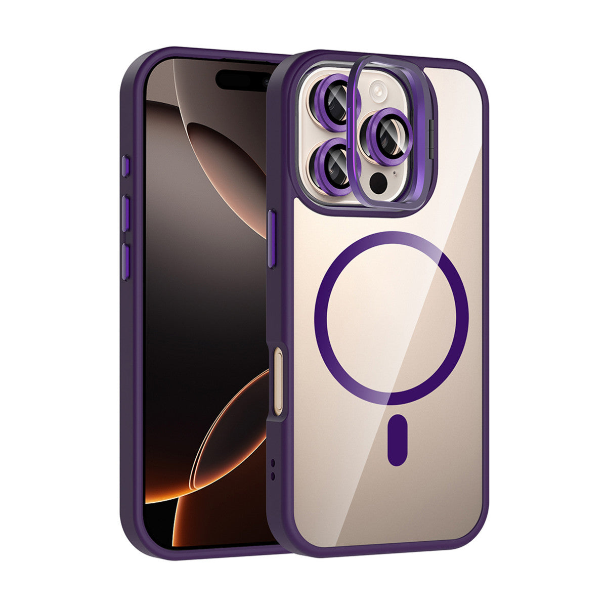 Joko Apple iPhone 16 Pro Remim Lensli Magsafe Standlı Kapak