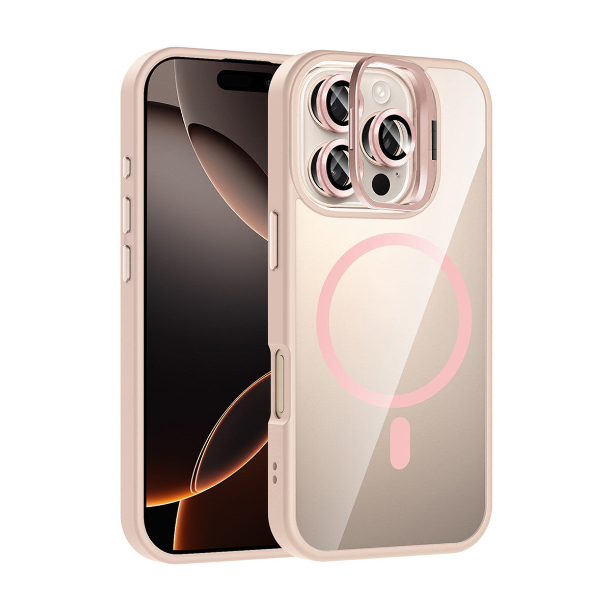 Joko Apple iPhone 16 Pro Remim Lensli Magsafe Standlı Kapak