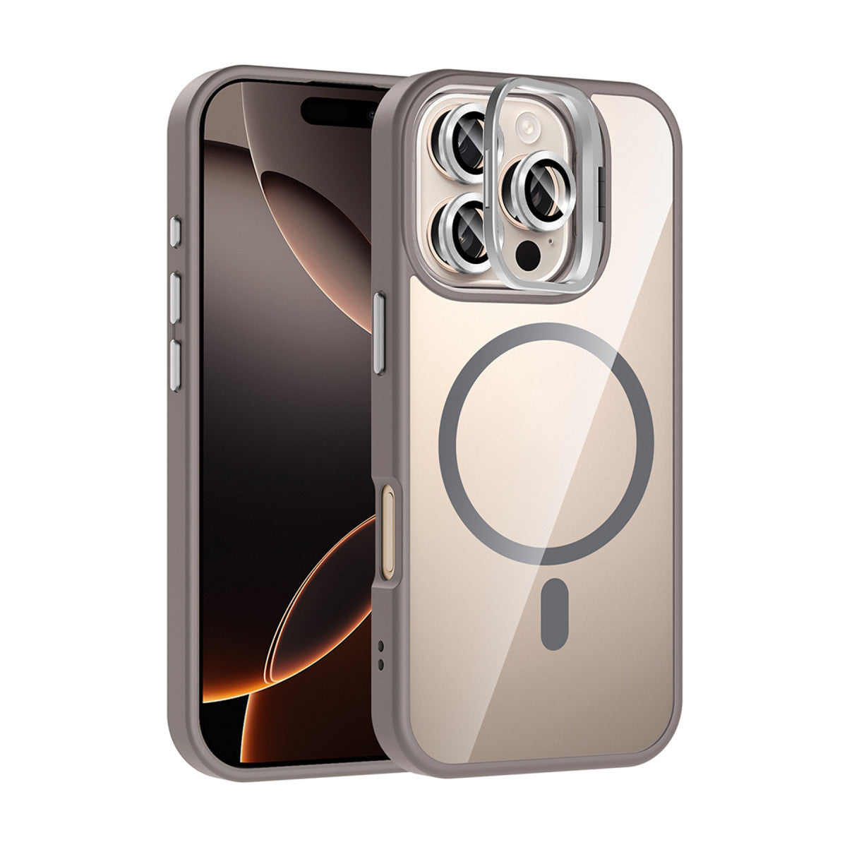 Joko Apple iPhone 16 Pro Remim Lensli Magsafe Standlı Kapak