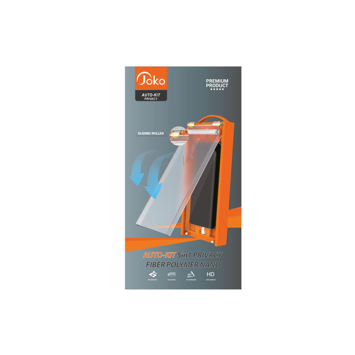 Joko Samsung Galaxy S22 AutoKit 5in1 Fiber Hayalet Polymer Nano Ekran Koruyucu
