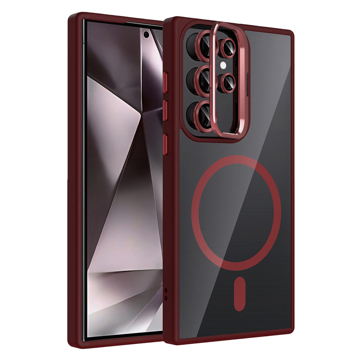 Joko Samsung Galaxy S23 Ultra Remim Lensli Magsafe Standlı Kapak