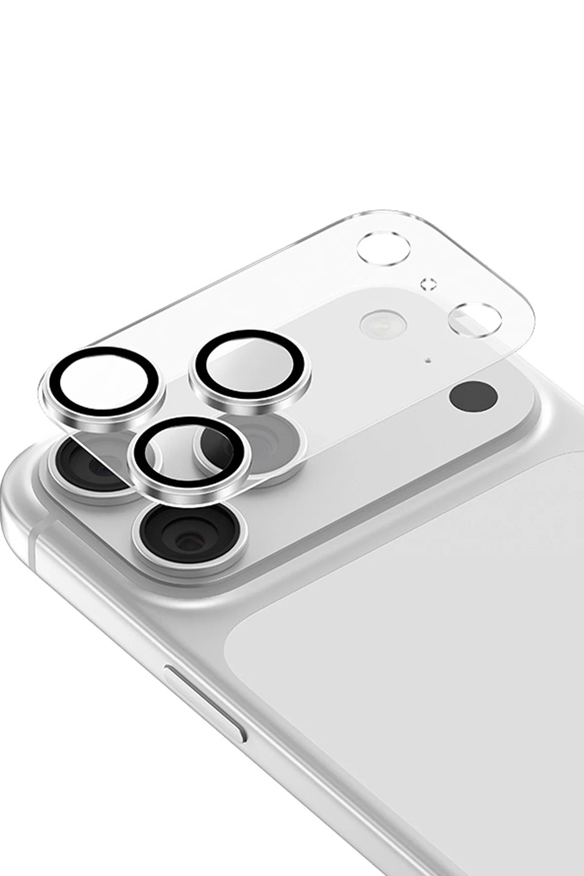 Keephone Apple iPhone 17 Pro Max Reggio Kamera Lens - Gümüş