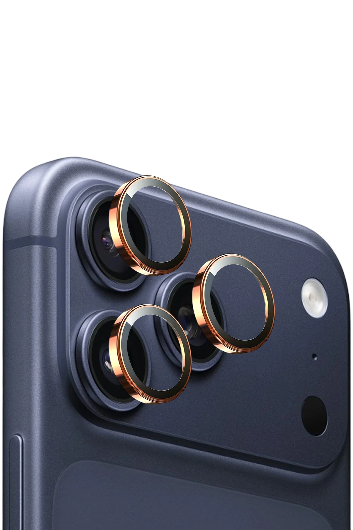 Keephone Apple iPhone 17 Pro Max Sapphire PVD Kamera Lens - Turuncu