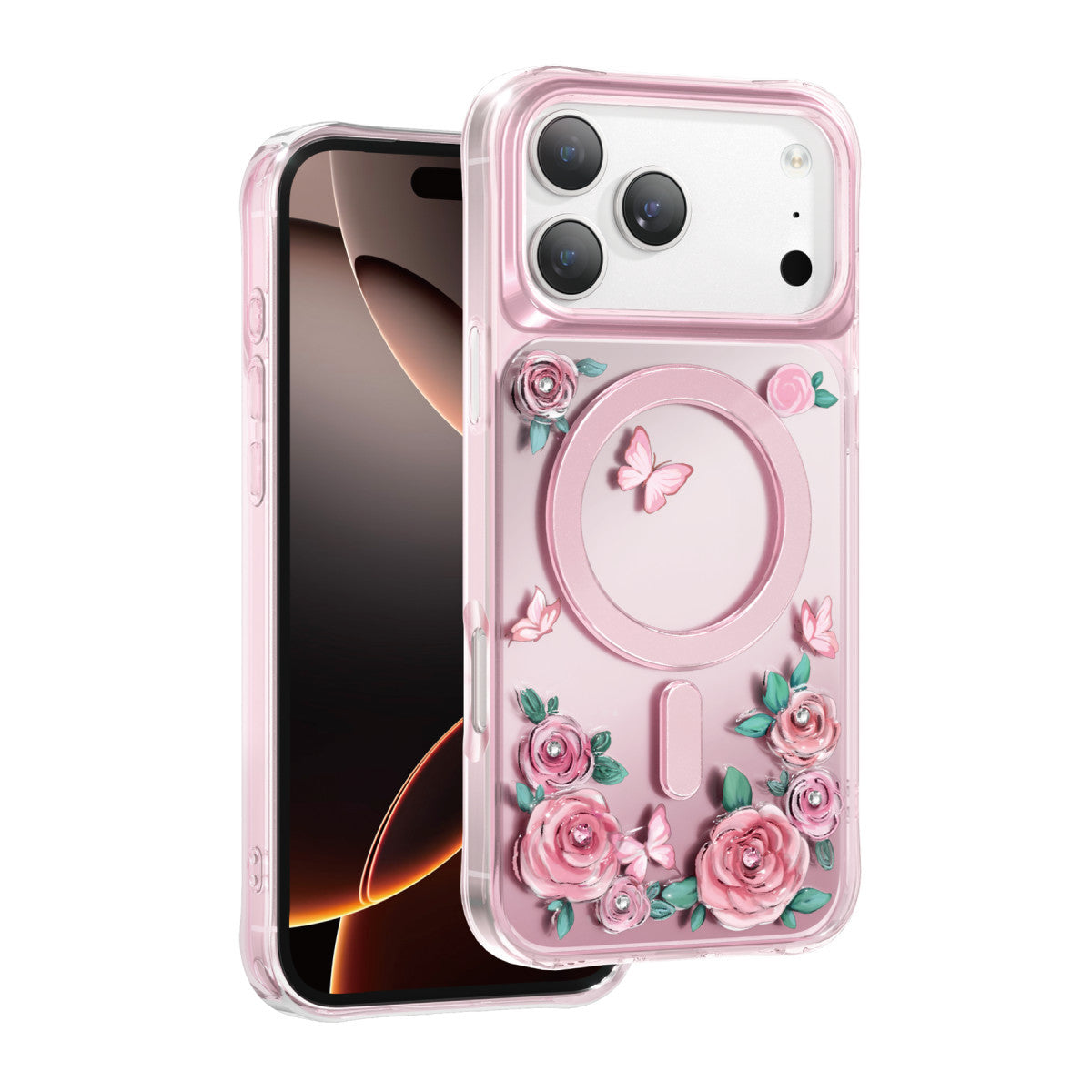 Keephone Apple iPhone 17 Pro Roseland Magsafe Kapak