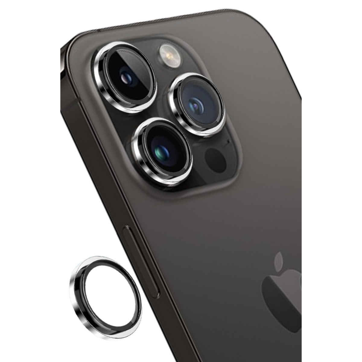 Keephone iPhone 14 Pro Max Capital Alüminyum AR Kamera Lens Koruyucu