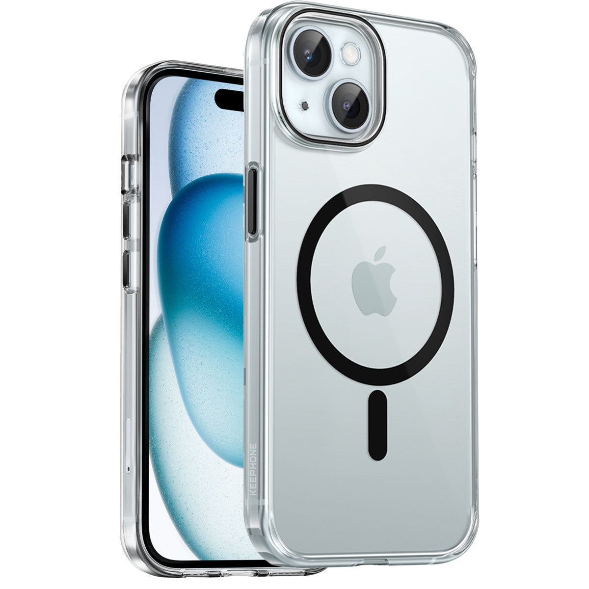 Keephone iPhone 15 Aurora Şeffaf Magsafe Kılıf