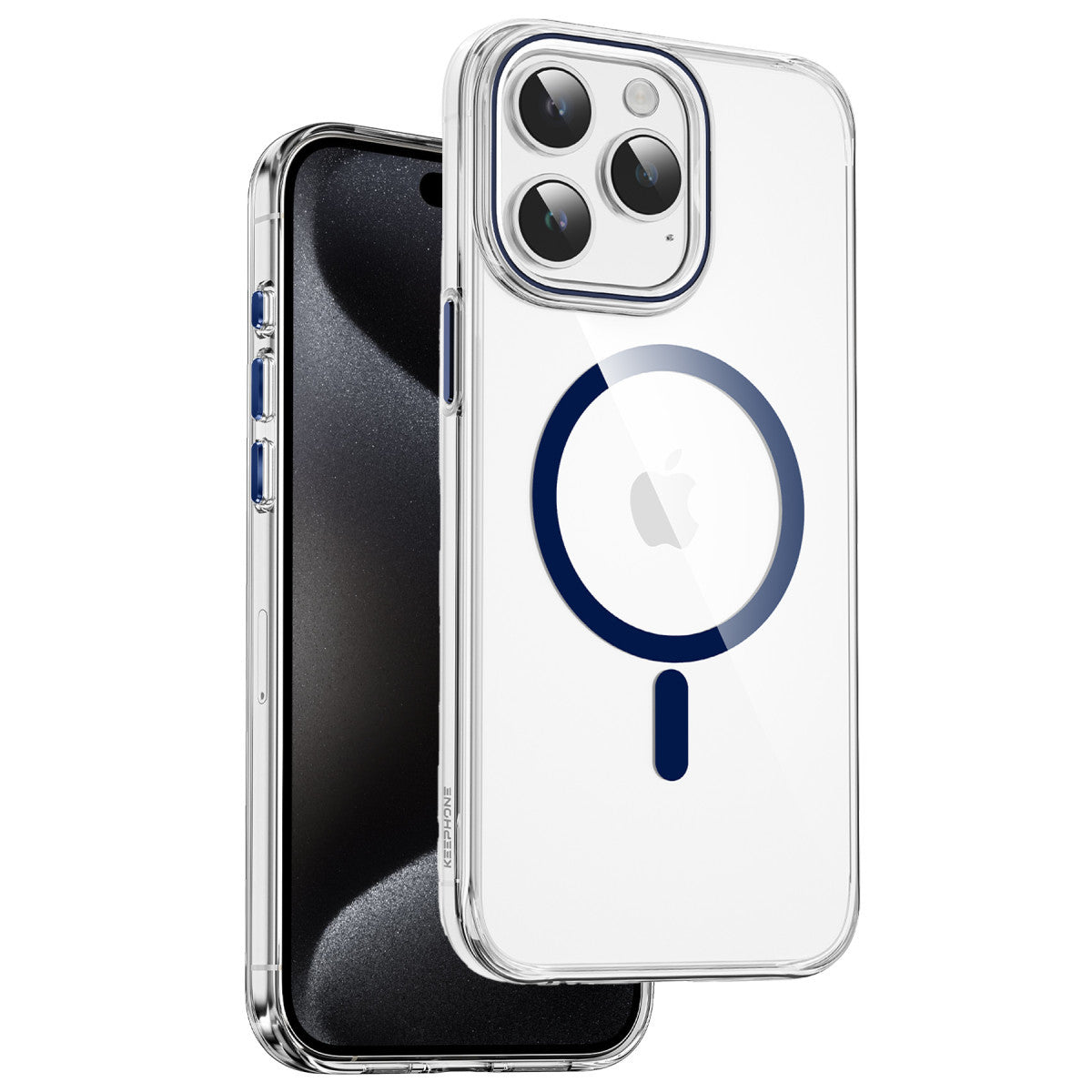 Keephone iPhone 15 Pro Max Aurora Şeffaf Magsafe Kılıf