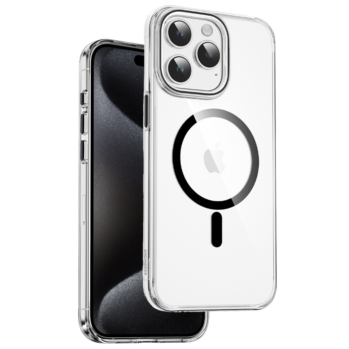 Keephone iPhone 15 Pro Max Aurora Şeffaf Magsafe Kılıf