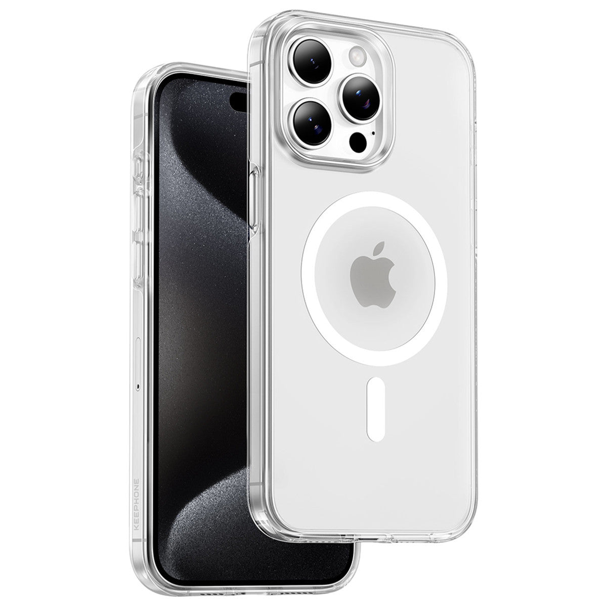 Keephone iPhone 15 Pro Max Non Yellow Şeffaf Magsafe Kılıf