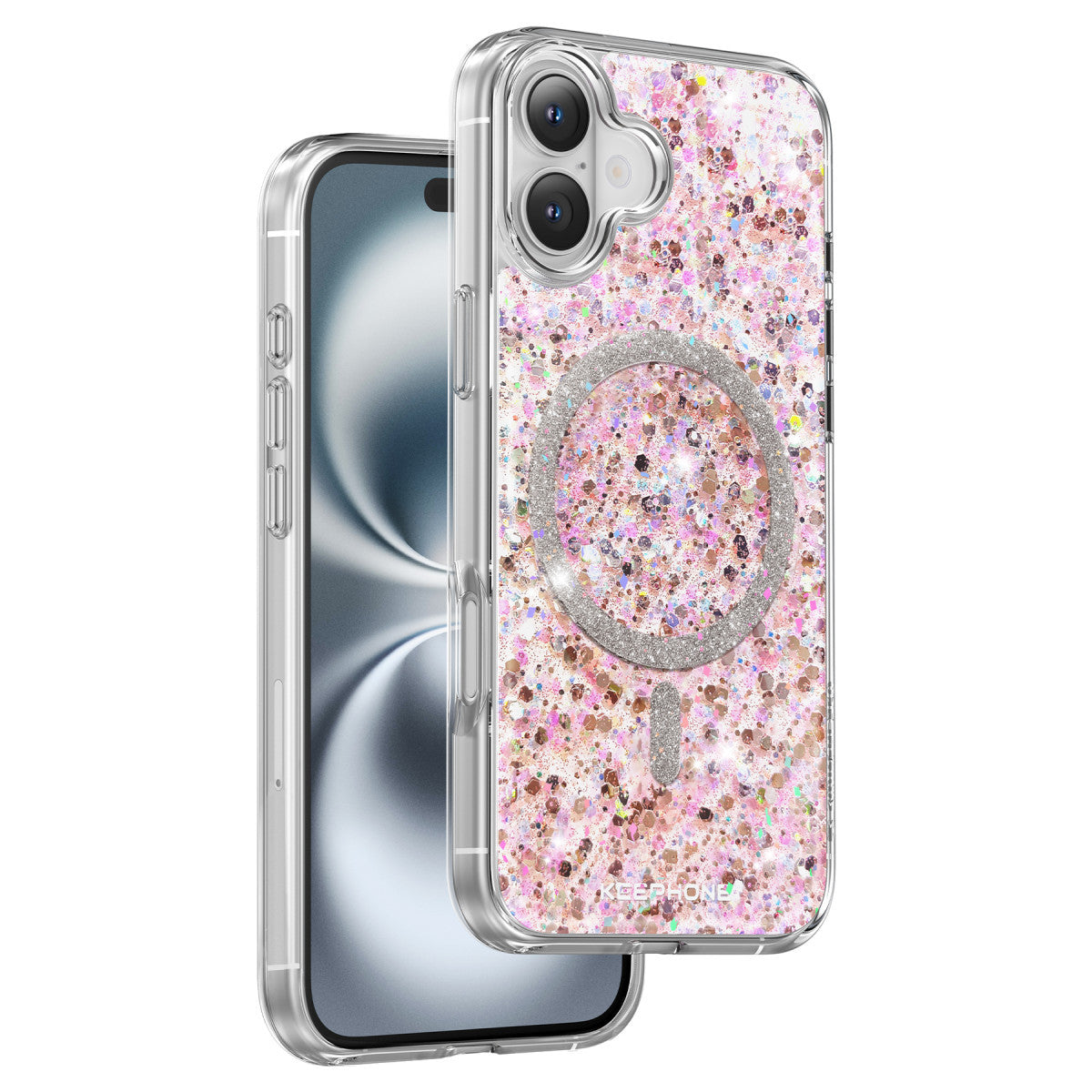 Keephone iPhone 16 Plus Interstellar Glitter Magsafe Kılıf