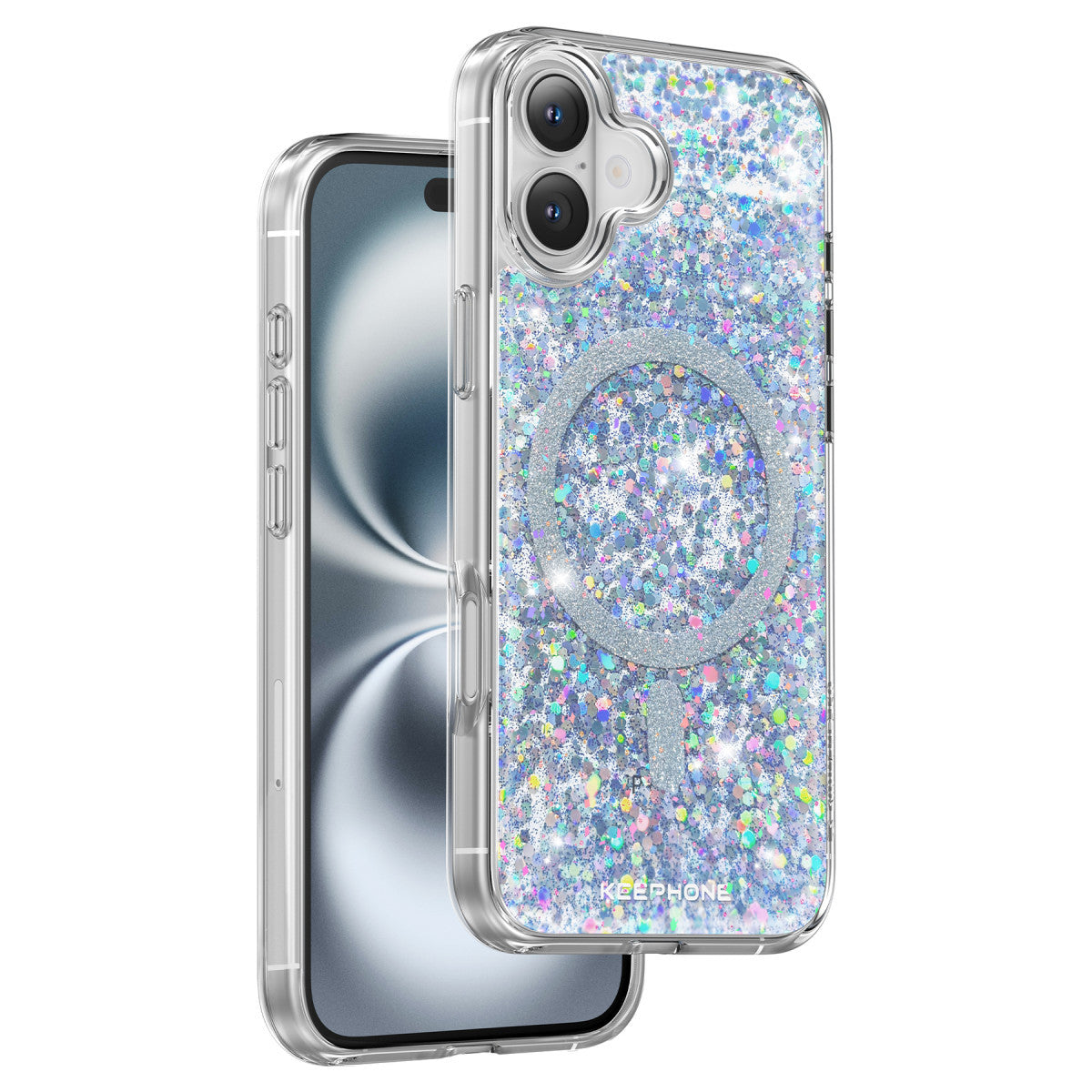 Keephone iPhone 16 Plus Interstellar Glitter Magsafe Kılıf