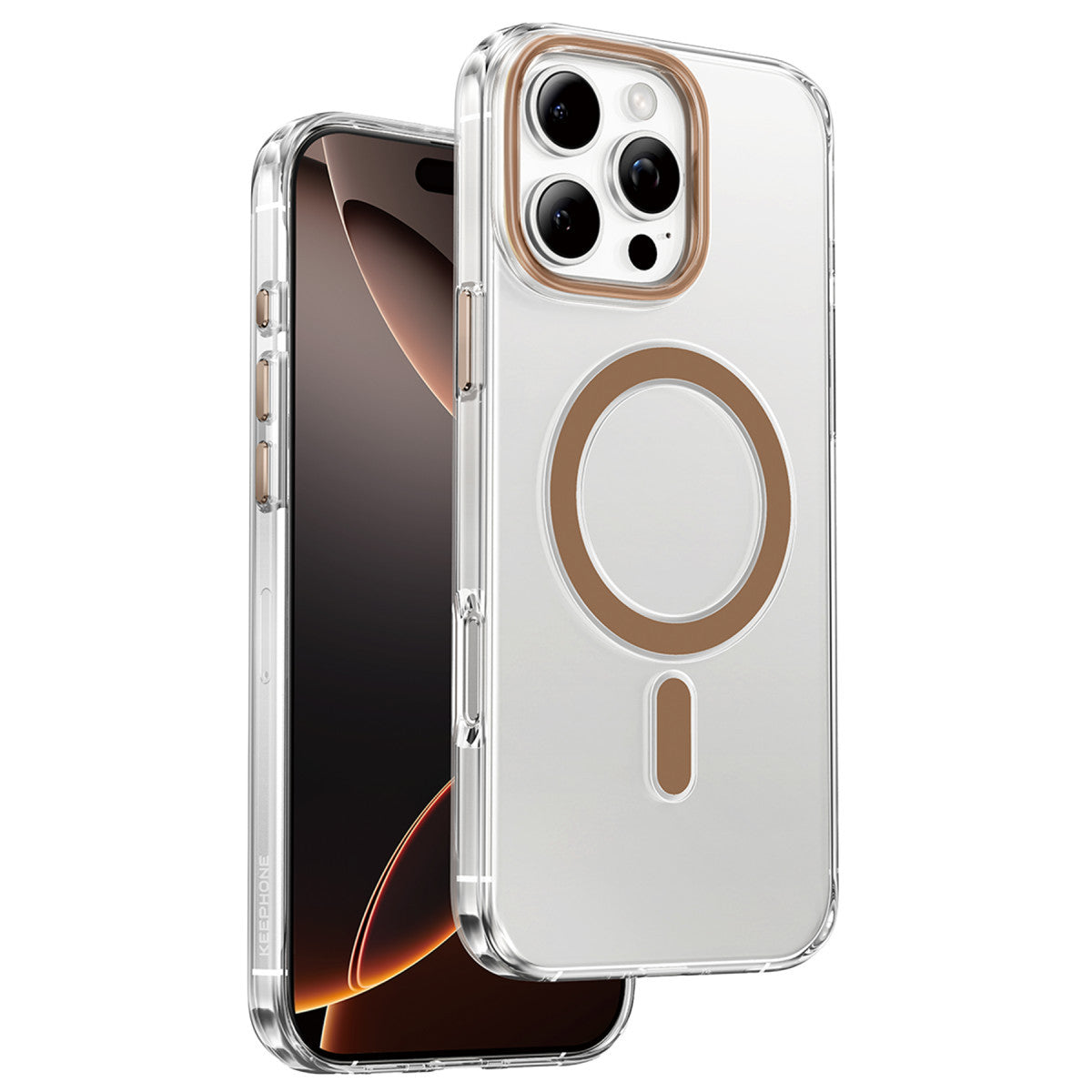 Keephone iPhone 16 Pro Max Aurora Şeffaf Magsafe Kılıf