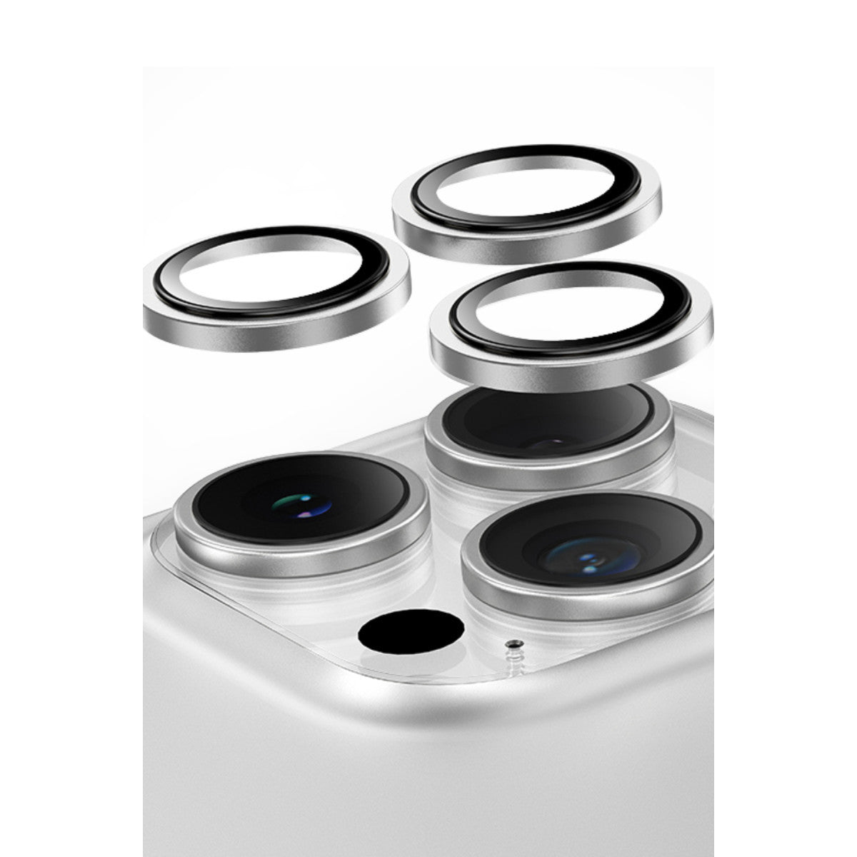 Keephone iPhone 16 Pro Max Capital Alüminyum AR Kamera Lens Koruyucu