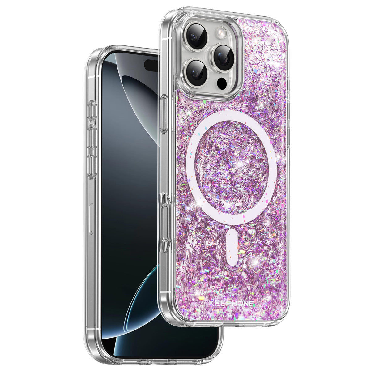 Keephone iPhone 16 Pro Max Interstellar Glitter Magsafe Kılıf