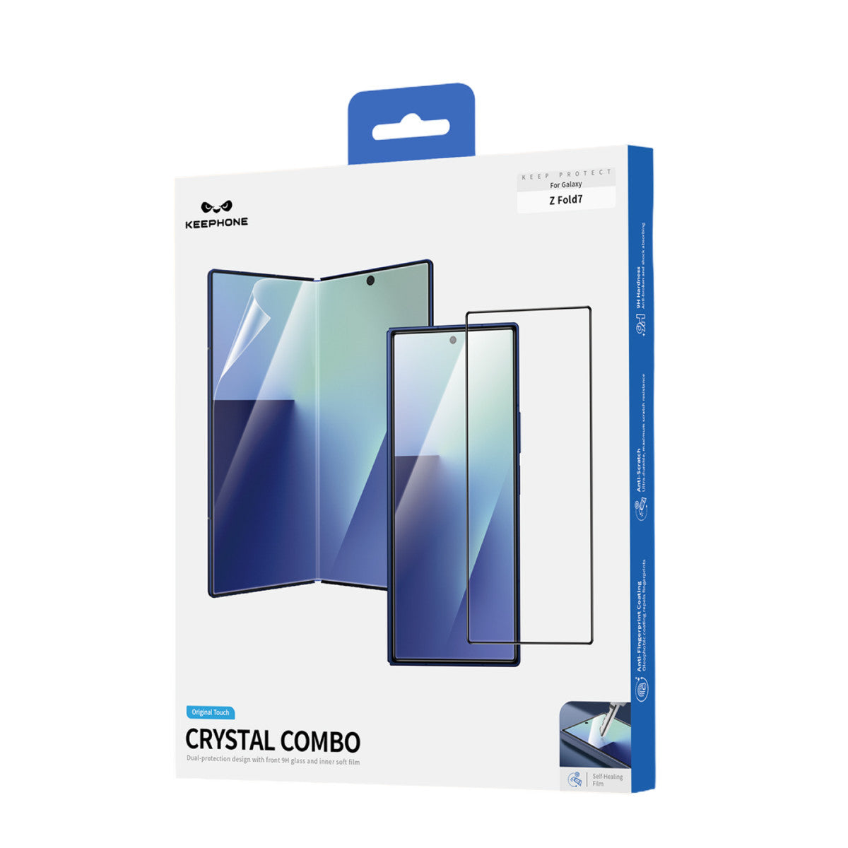 Keephone Samsung Galaxy Z Fold 7 Crystal Combo 2.5D HD Ekran Koruyucu