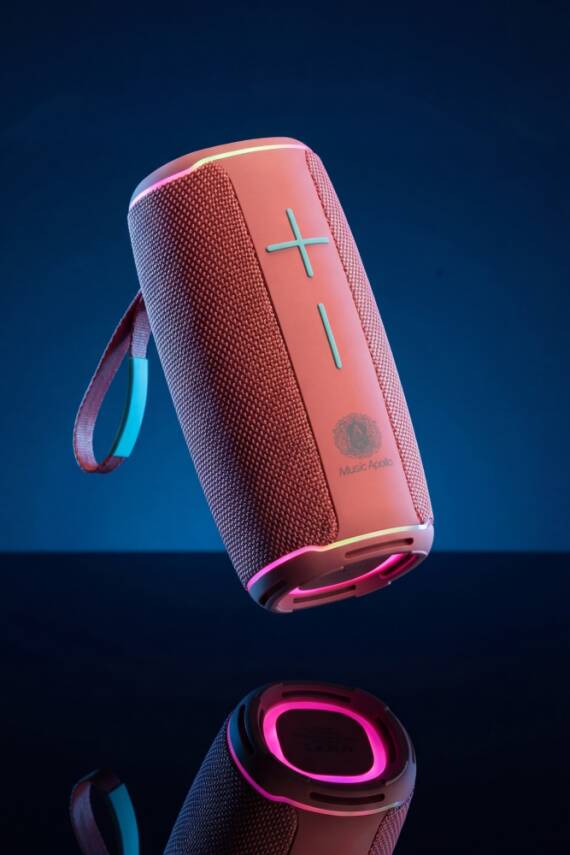 A18 20W BLUETOOTH HOPARLÖR IPX6 SU GEÇİRMEZ RGB IŞIKLI TAŞINABİLİR KABLOSUZ SPEAKER / PEMBE