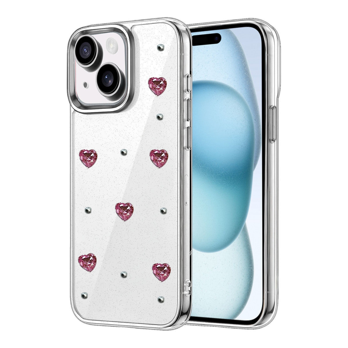 Newface Apple iPhone 15 Fiyonk Desenli Kapak