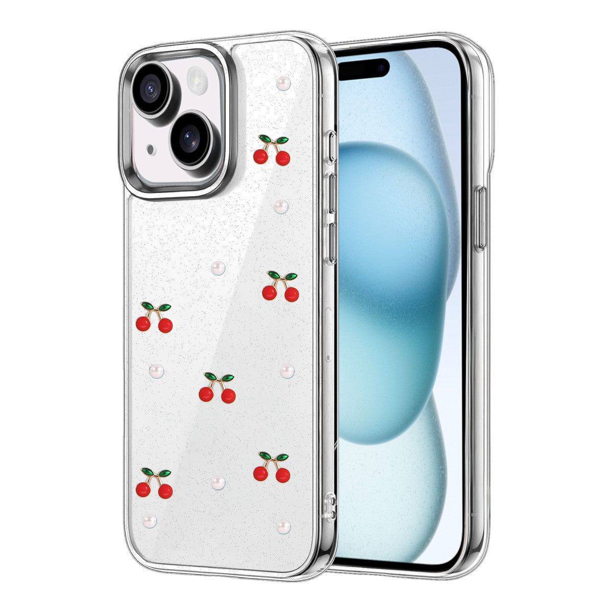 Newface Apple iPhone 15 Plus Fiyonk Desenli Kapak