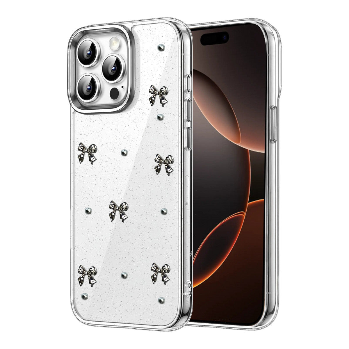 Newface Apple iPhone 15 Pro Max Fiyonk Desenli Kapak