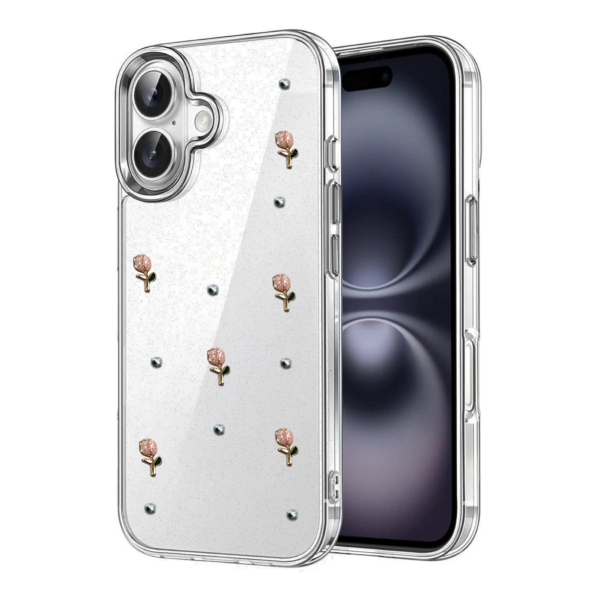 Newface Apple iPhone 16 Fiyonk Desenli Kapak