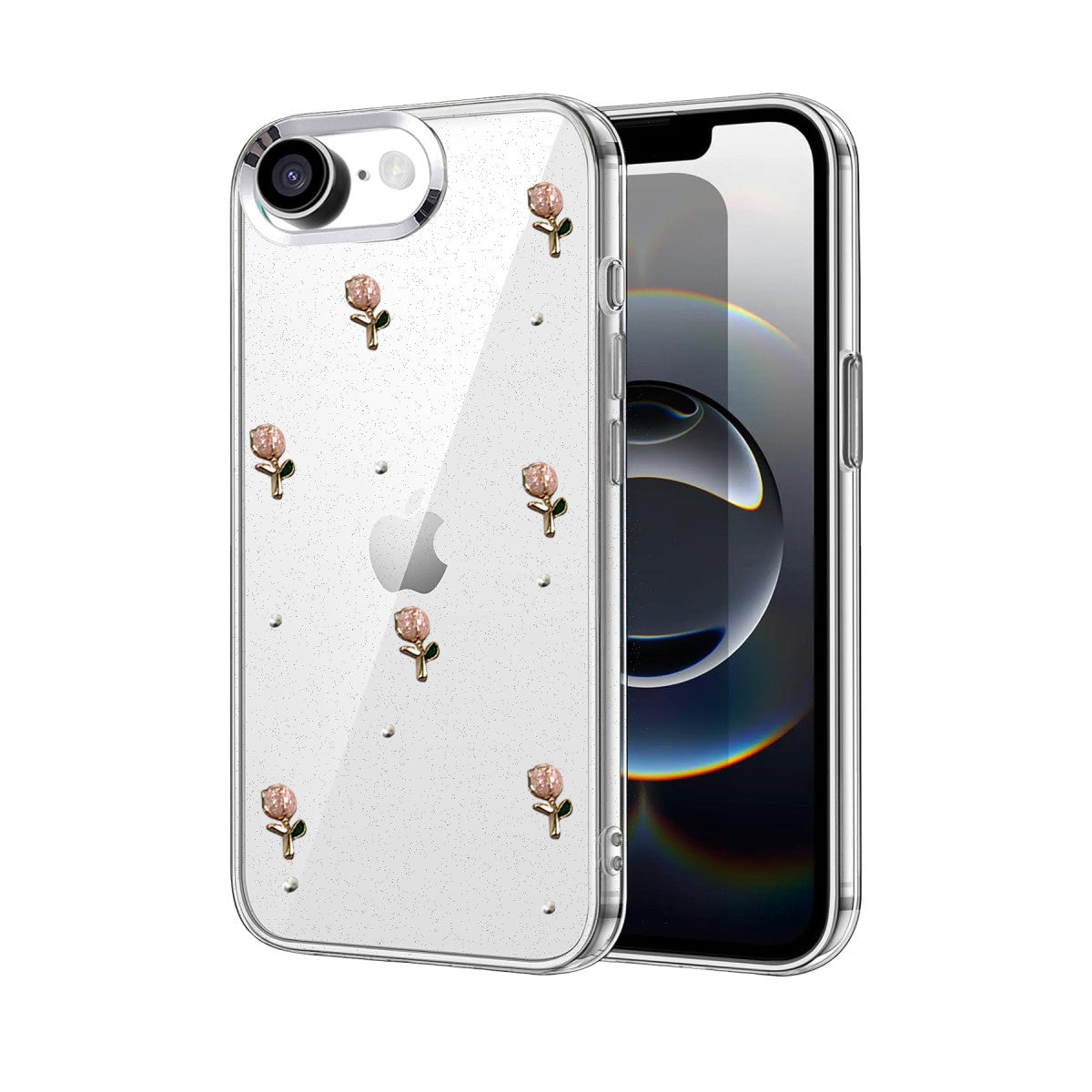 Newface Apple iPhone 16E Fiyonk Desenli Kapak