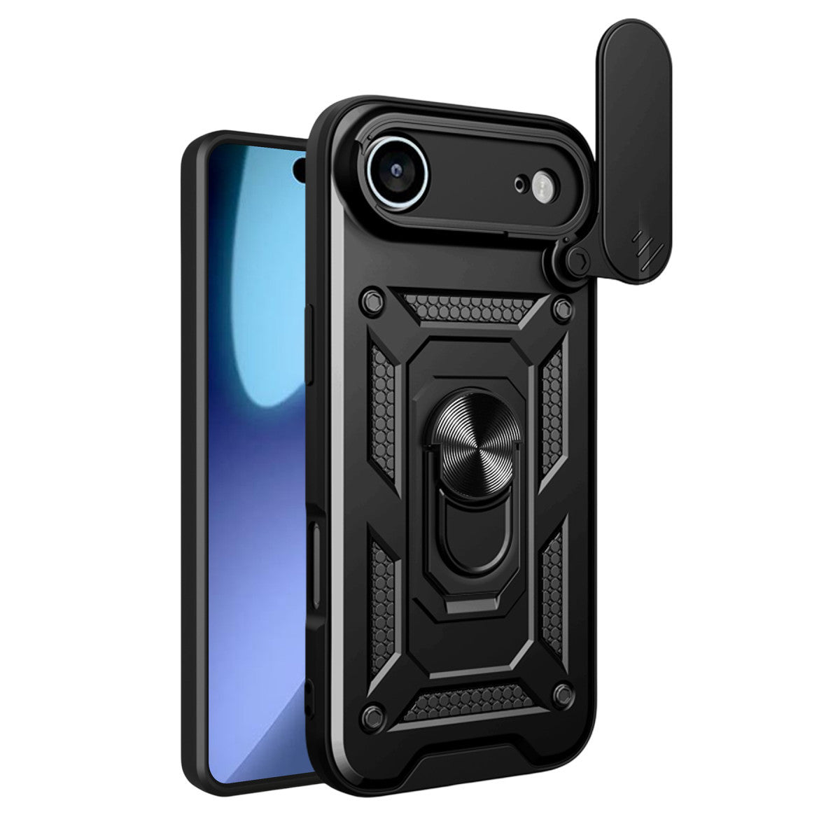 Newface Apple iPhone 17 Air Pars Lens Yüzüklü Silikon