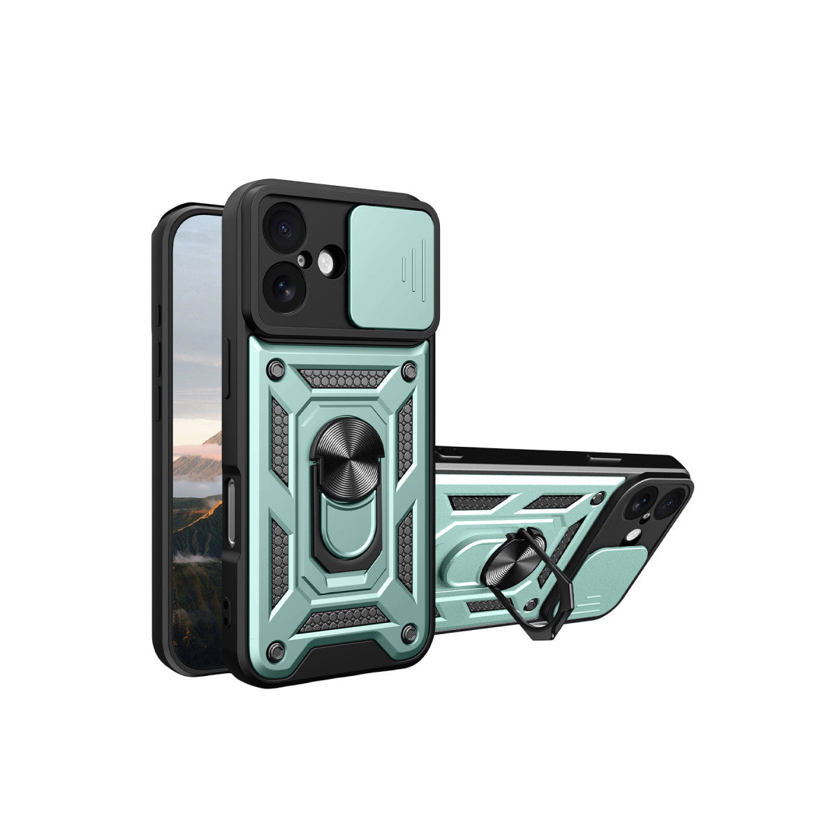 Newface Apple iPhone 17 Pars Lens Yüzüklü Silikon