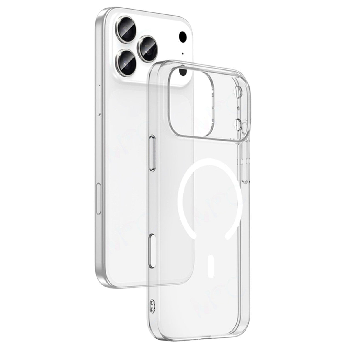 Newface Apple iPhone 17 Pro Combo Sert Şeffaf Magsafe Kapak