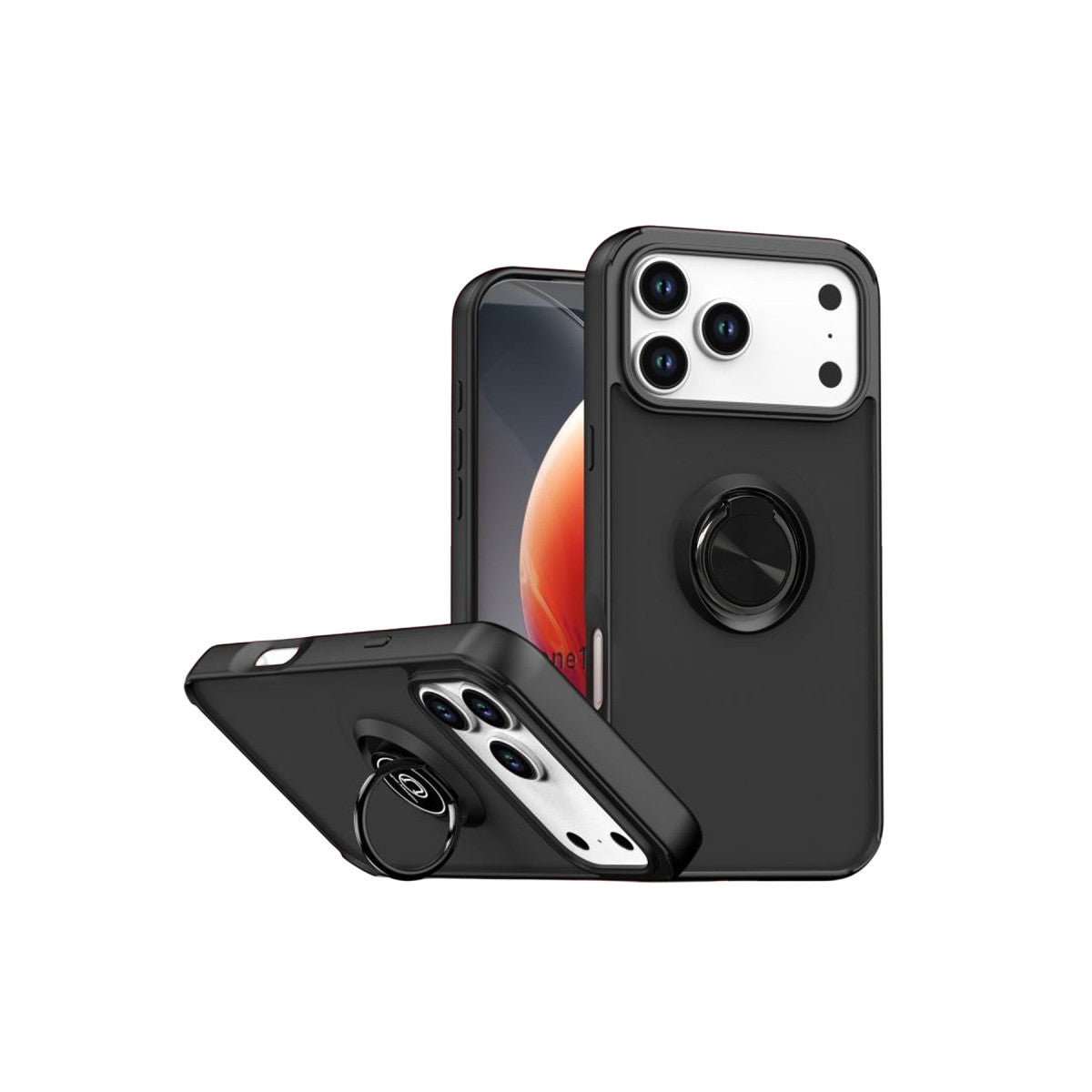 Newface Apple iPhone 17 Pro Max Montreal Yüzüklü Silikon Kapak