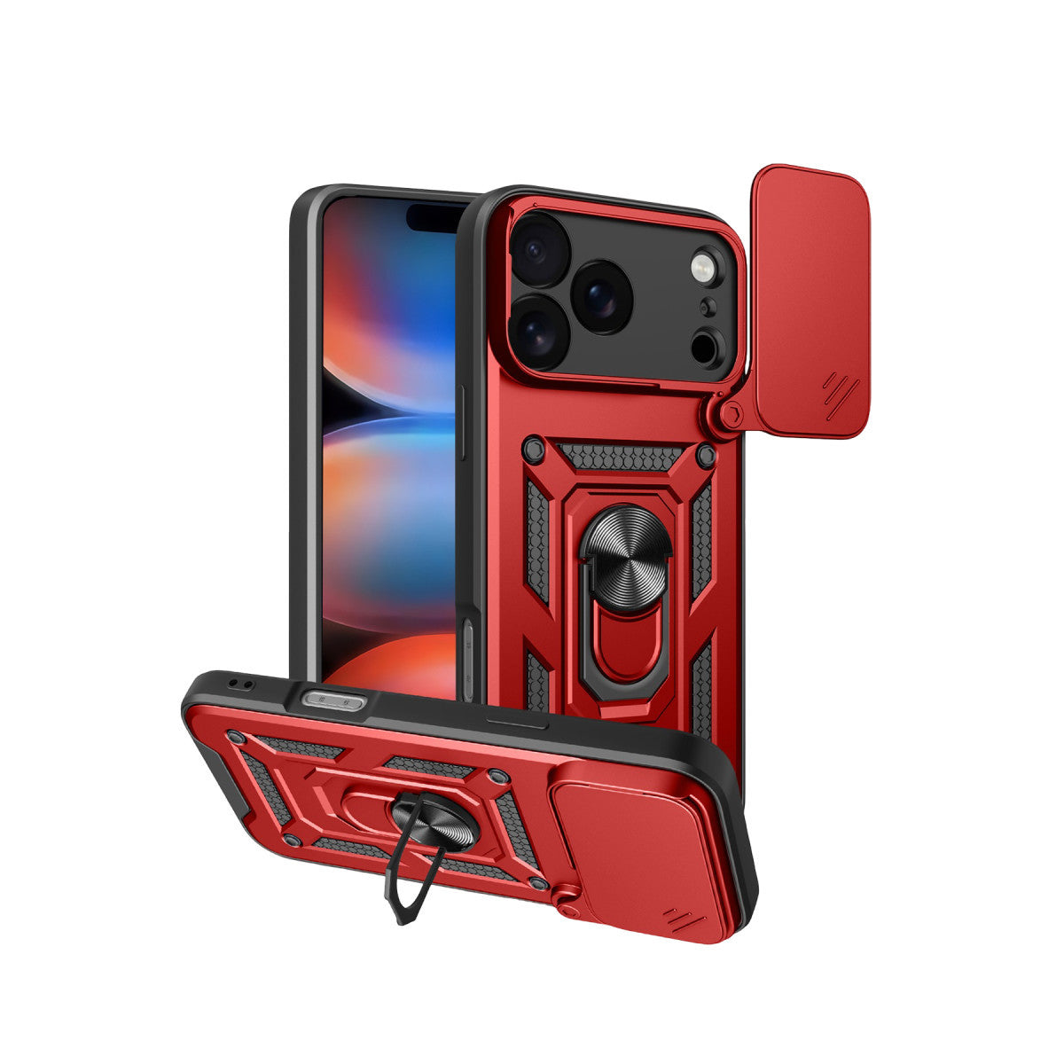 Newface Apple iPhone 17 Pro Max Pars Lens Yüzüklü Silikon