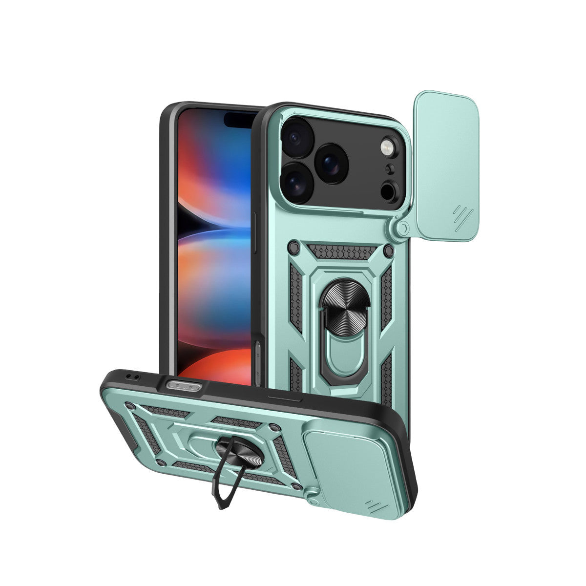 Newface Apple iPhone 17 Pro Pars Lens Yüzüklü Silikon