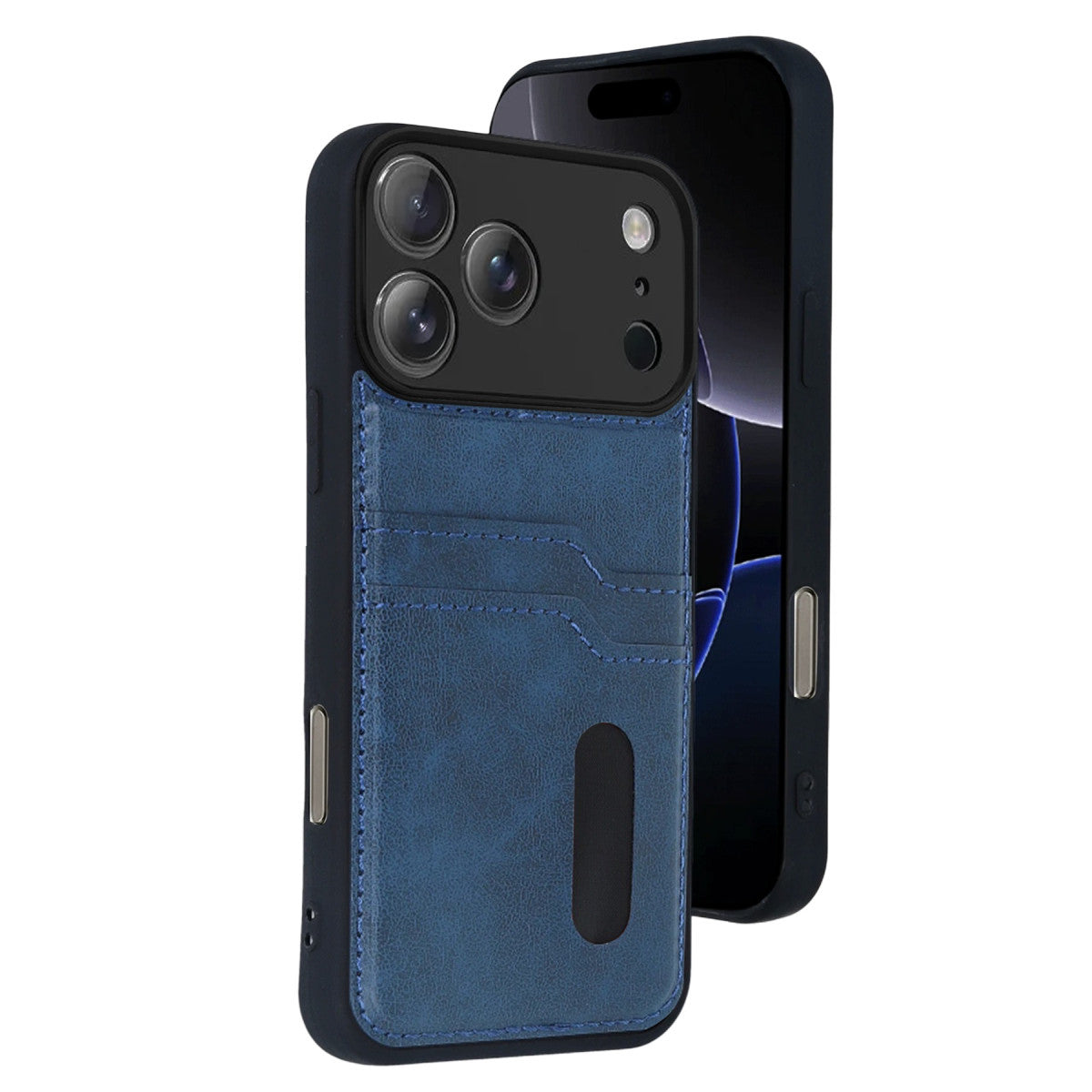 Newface Apple iPhone 17 Pro Sara Kartvizitli Deri Kılıf