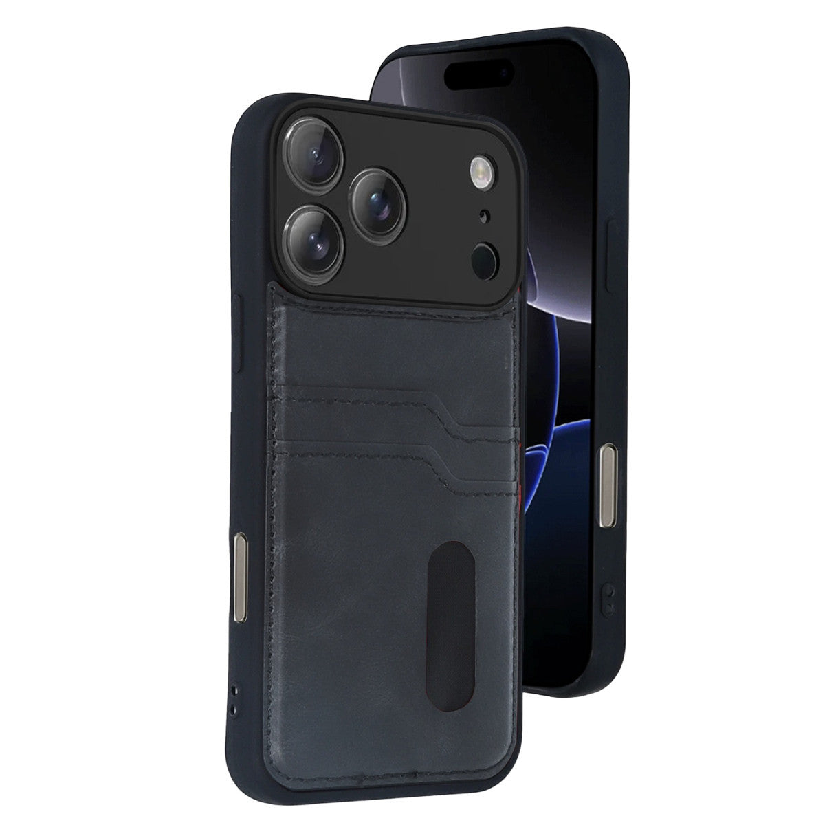 Newface Apple iPhone 17 Pro Sara Kartvizitli Deri Kılıf