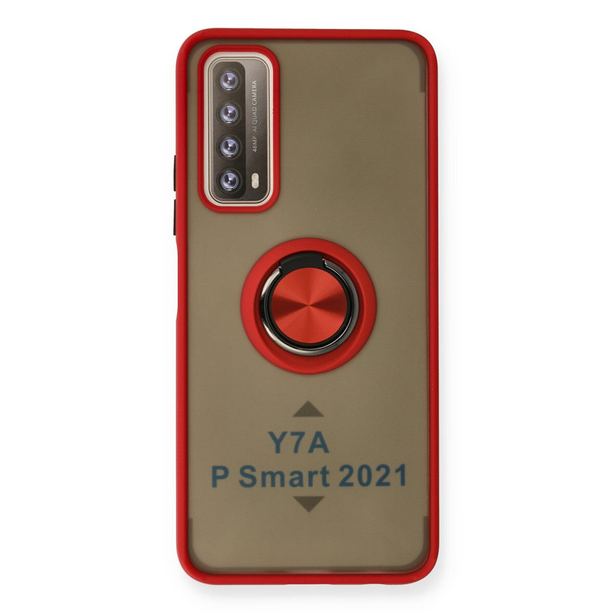 Newface Huawei P Smart 2021 Kılıf Montreal Yüzüklü Silikon Kapak