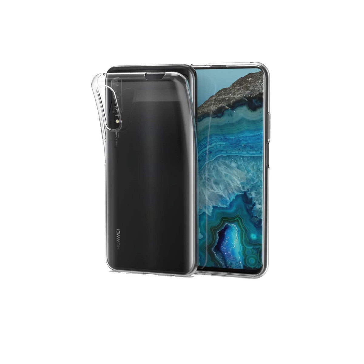Newface Huawei P Smart Pro / Y9S Kılıf Lüx Şeffaf Silikon